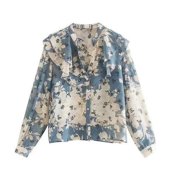 Floral print blouse