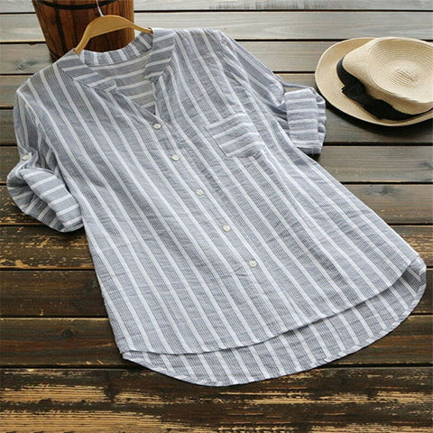 V Neck Loose Baggy Tops