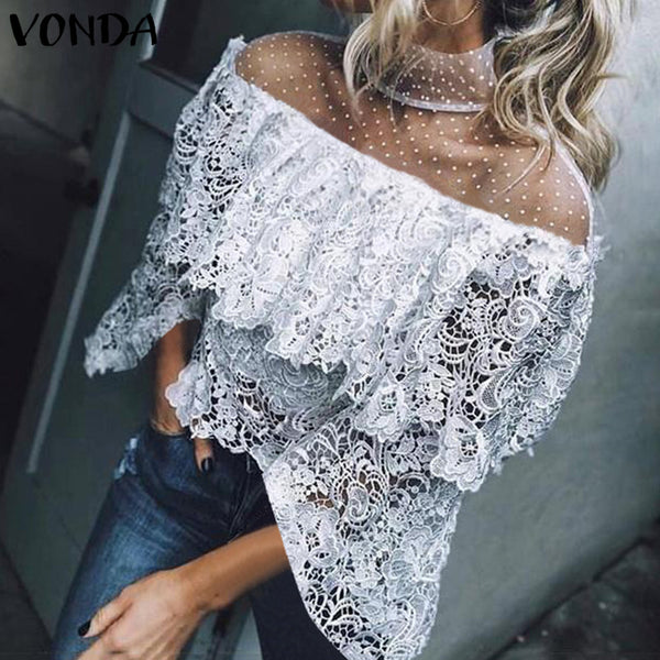 Crochet Off Shoulder Shirt