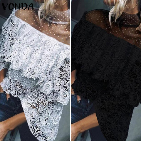 Crochet Off Shoulder Shirt