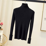 High collar sweater