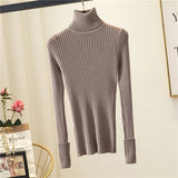 High collar sweater