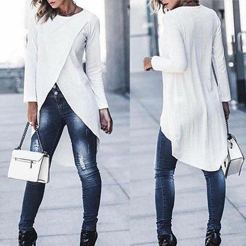 Ladies Casual Long Sleeve Blouse