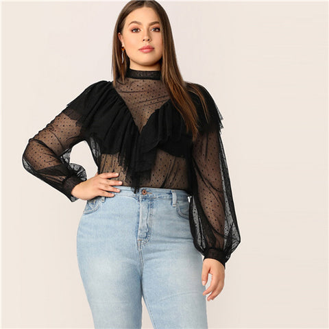 Ruffle Blouse Women