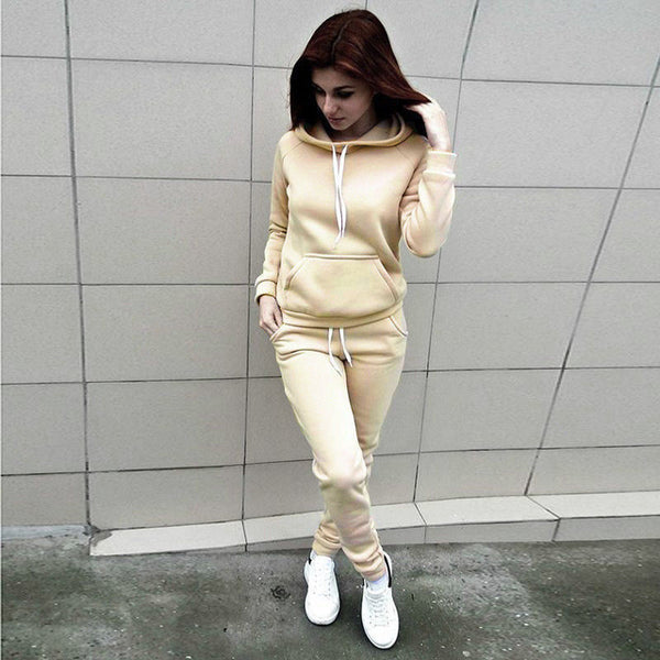 2 Pieces Suit Women Hoodies